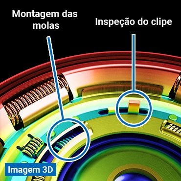 [Imagem 3D] Montagem das molas / Inspeção do clipe